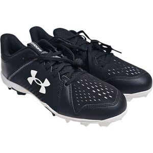 Under Armour Men's Black Leadoff Low Rubber Molded 3.0 Baseball Cleats Size 11.5